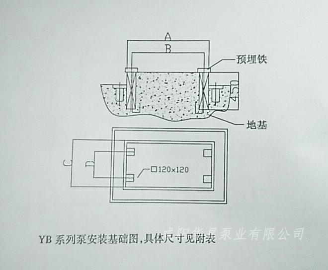 壓濾機(jī)入料泵的安裝圖